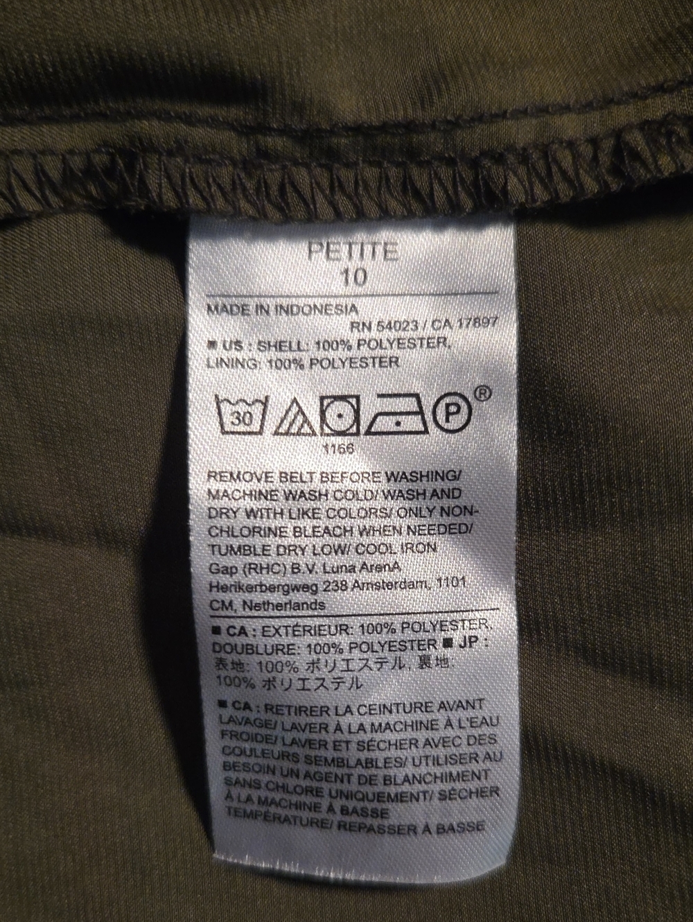 Banana Republic Olive Green Maxi Wrap Dress with Tie Waist - Picture 7 of 8